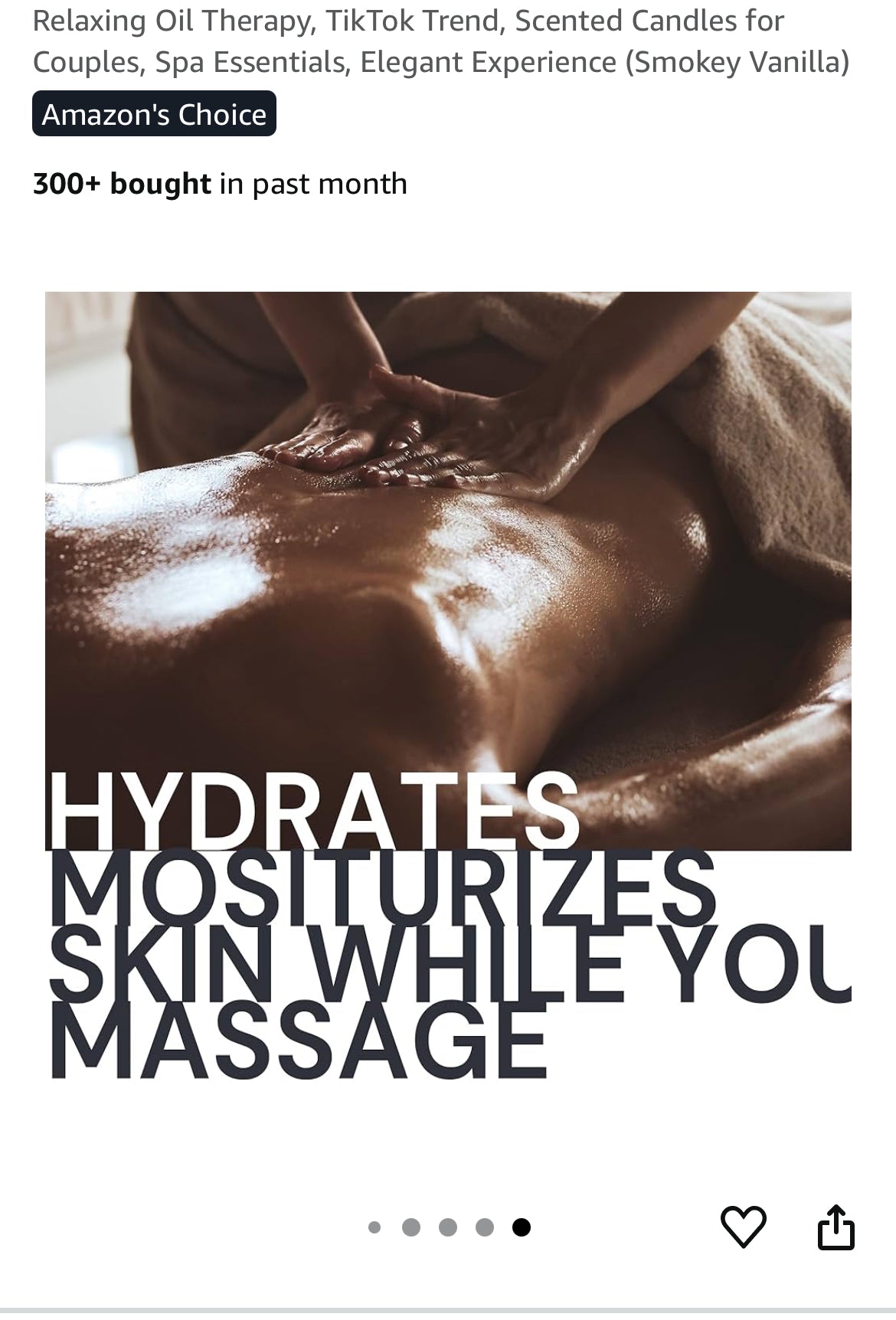 Luxury Massage Oil Candle | Skin-Safe, Hand-Poured Self-Care Candle