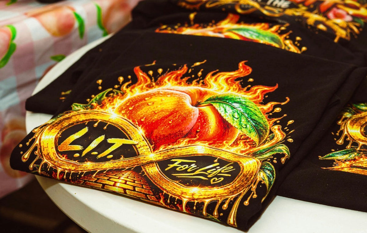 Peach on Fire - L.I.T For Life Exclusive Tee