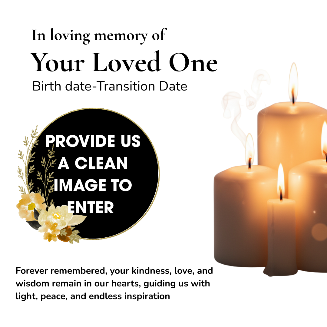 Made in Memory Of – Custom Memorial Candle