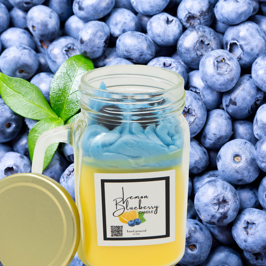 Lemon Blueberry Dessert Candle