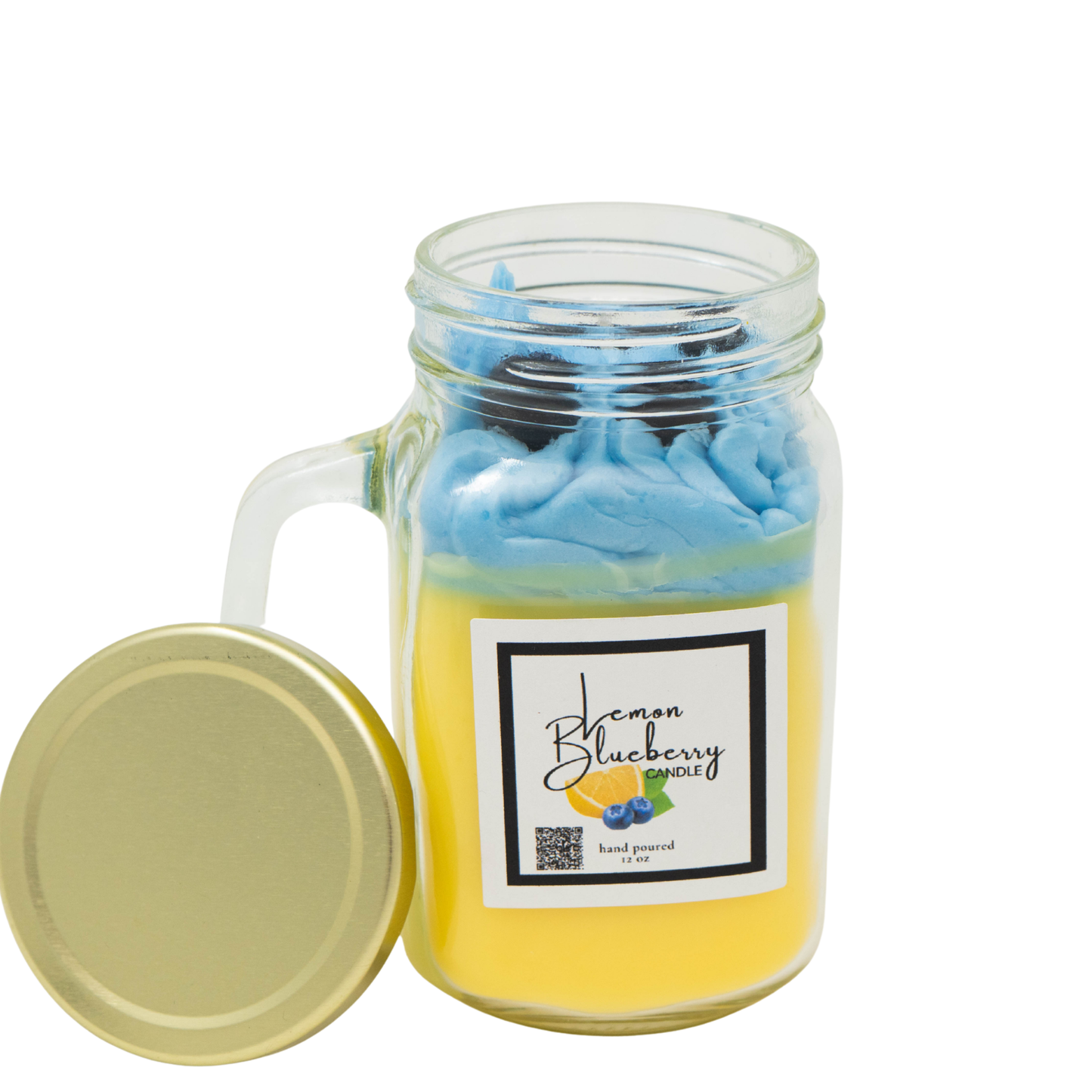 Lemon Blueberry Dessert Candle